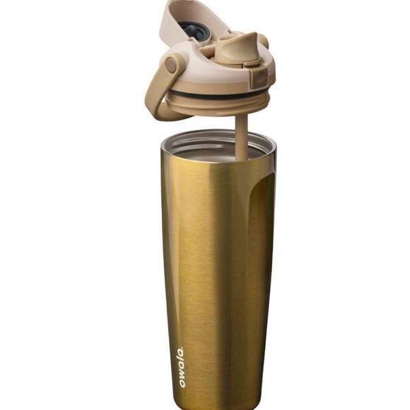 NWT Holiday Owala Gold Stainless Steel Tumbler 30oz - Picture 4 of 12